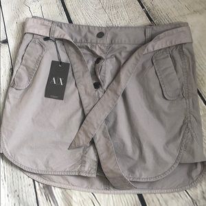New Armani Exchange Size 4 snap button up skirt